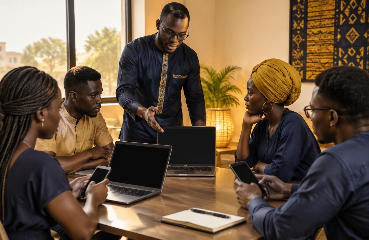 Séance de formation en entrepreneuriat